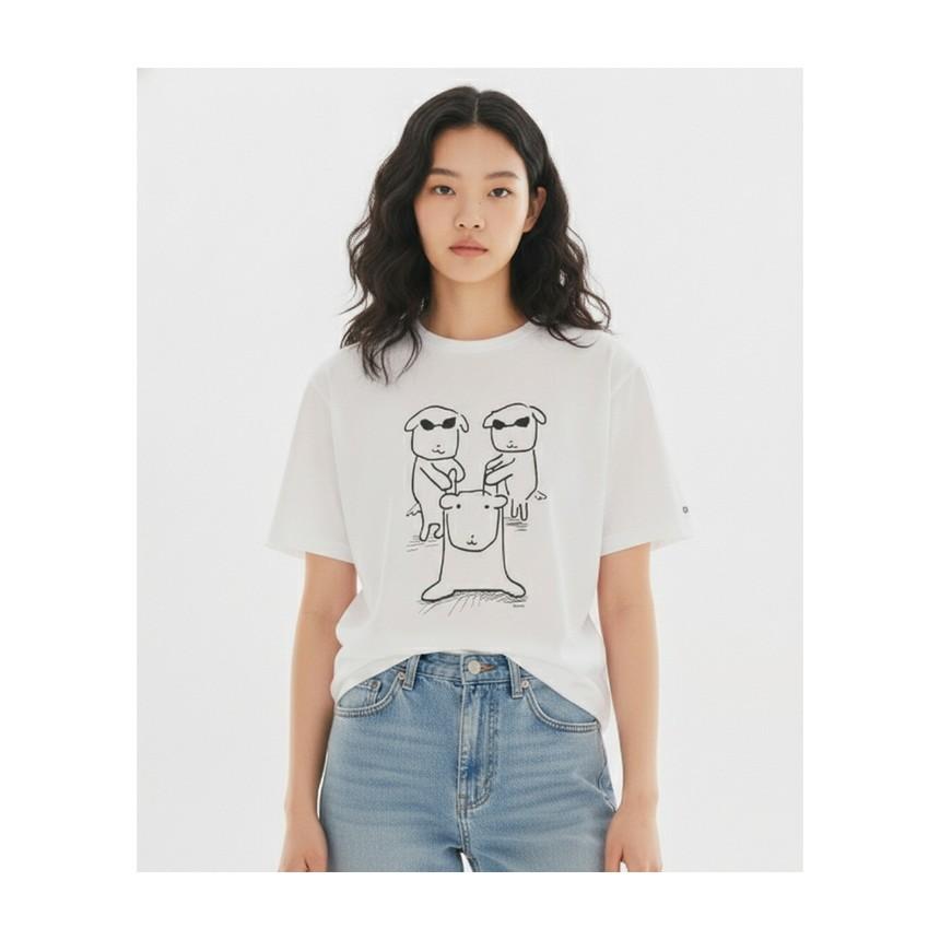 SPAO [가나디]半袖Tシャツ SPRLG25U09