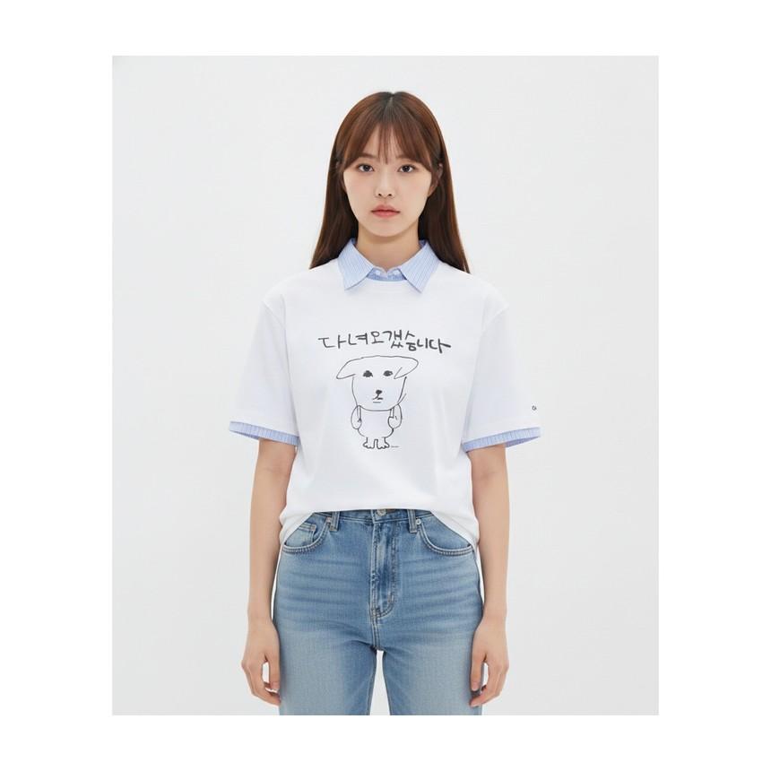 SPAO [가나디]半袖Tシャツ SPRLG25U09