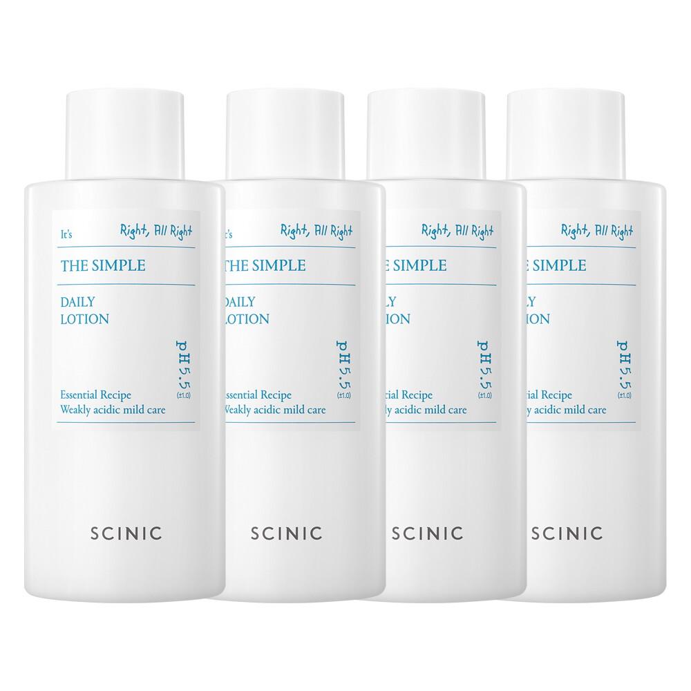SCINIC [単独構成] SCINIC THE SIMPLE DAILY LOTION 260ml 4個
