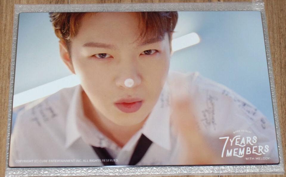 BTOB フレームフォト グッズ BTOB 7YEARS 7MEMBERS WITH MELODY OFFICIAL GOODS チャンソプ ALUMINIUM FRAME PHOTO