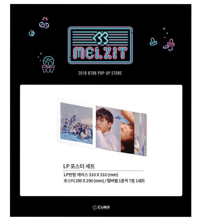 BTOB ポスターセット グッズ BTOB 2018 POP-UP STORE MELODY AZIT MELZIT OFFICIAL GOODS LP POSTER SET