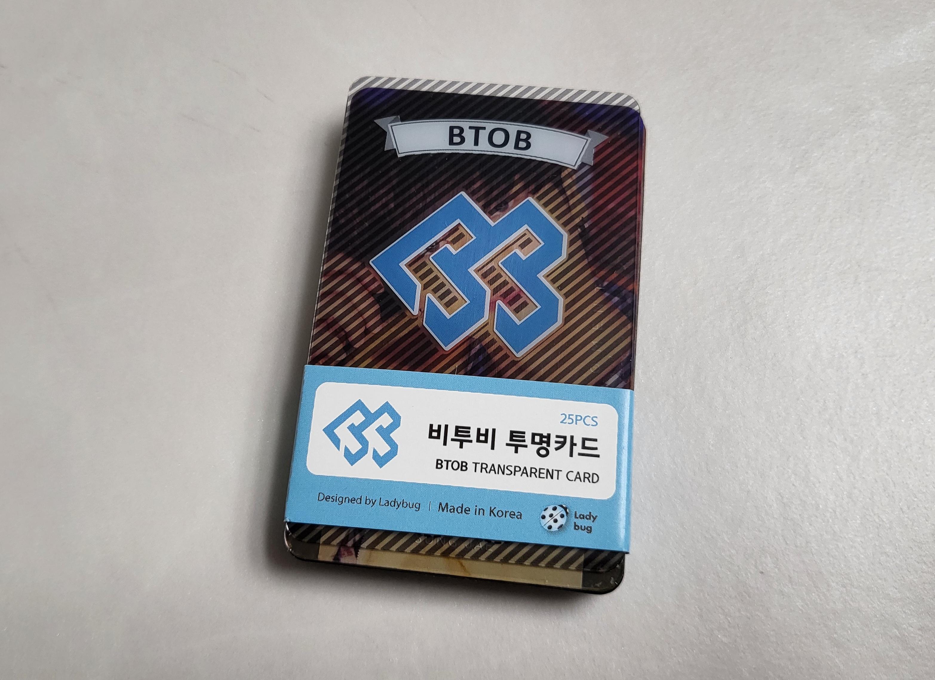 비투비 BTOB 굿즈 투명카드 세트 25장 구성