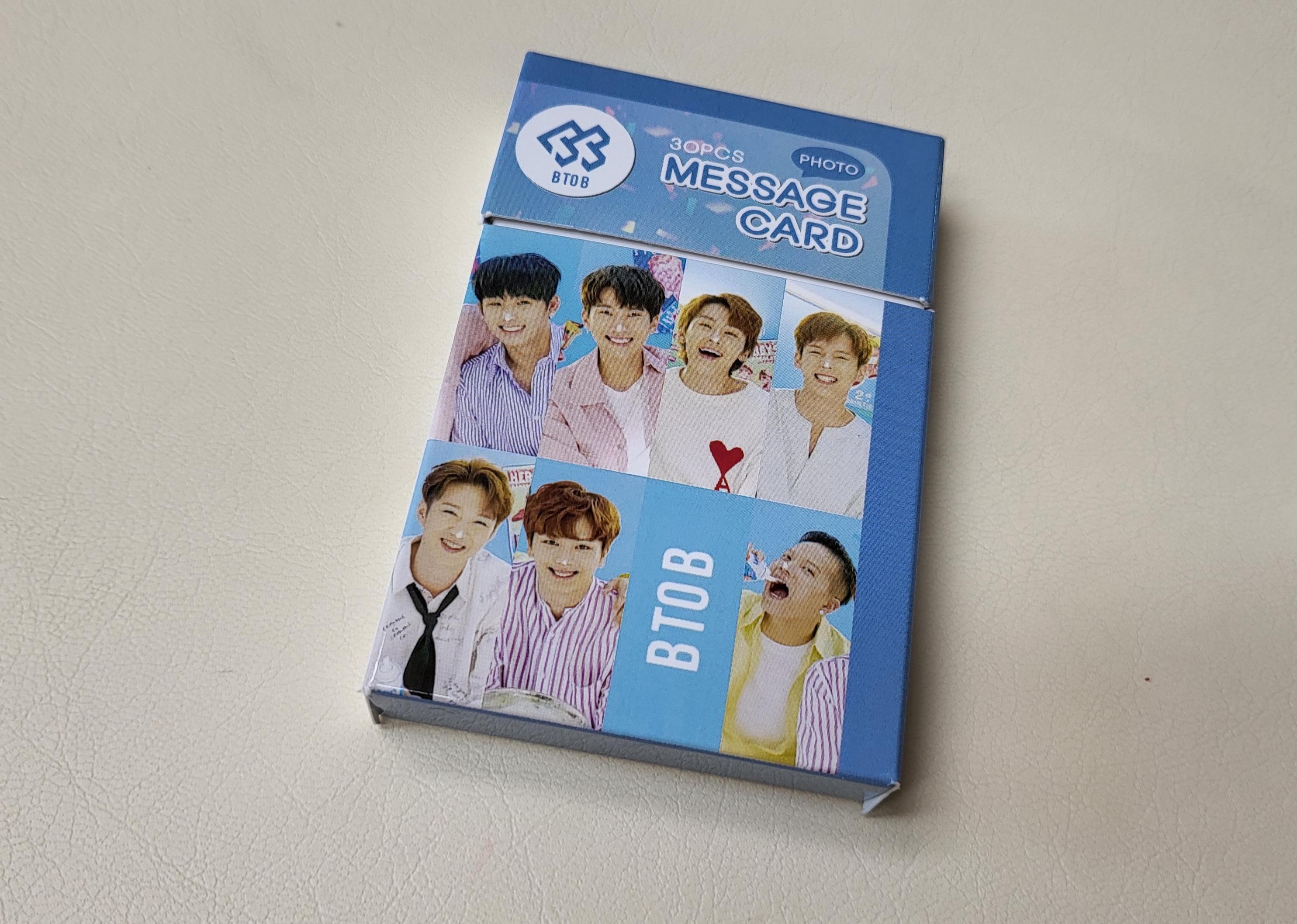 비투비 BTOB 굿즈 포토 메세지카드 세트 30장 구성 포토카드 비투비 굿즈