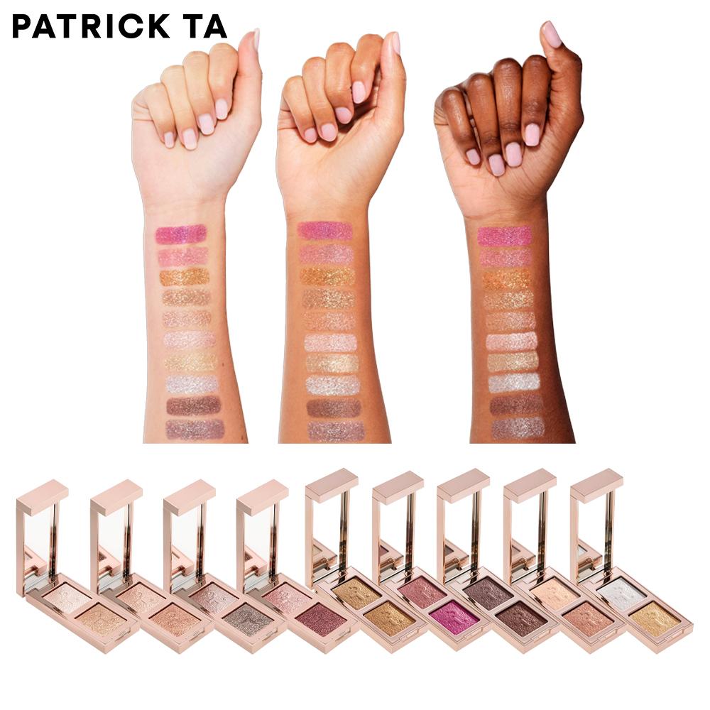 PATRICIA アイシャドウ デュオ グリッター シマー パール感 アイメイク ポイントカラー 発色 デイリー アイシャドウ