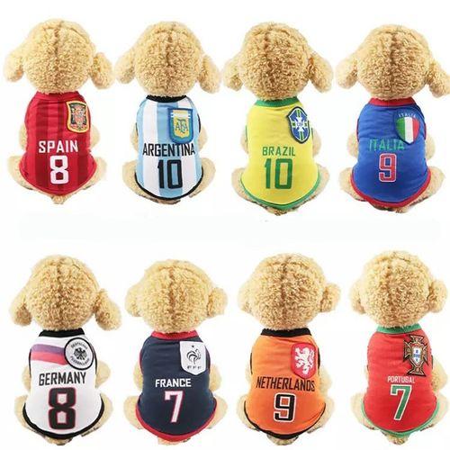 [볼독] 犬 猫 服 室内着 サッカーユニフォーム