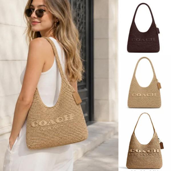 COACH コーチ ブルックリン 28 ショルダーバッグ ウェビング バッグ ラタンバッグ CAL97 CDU75
