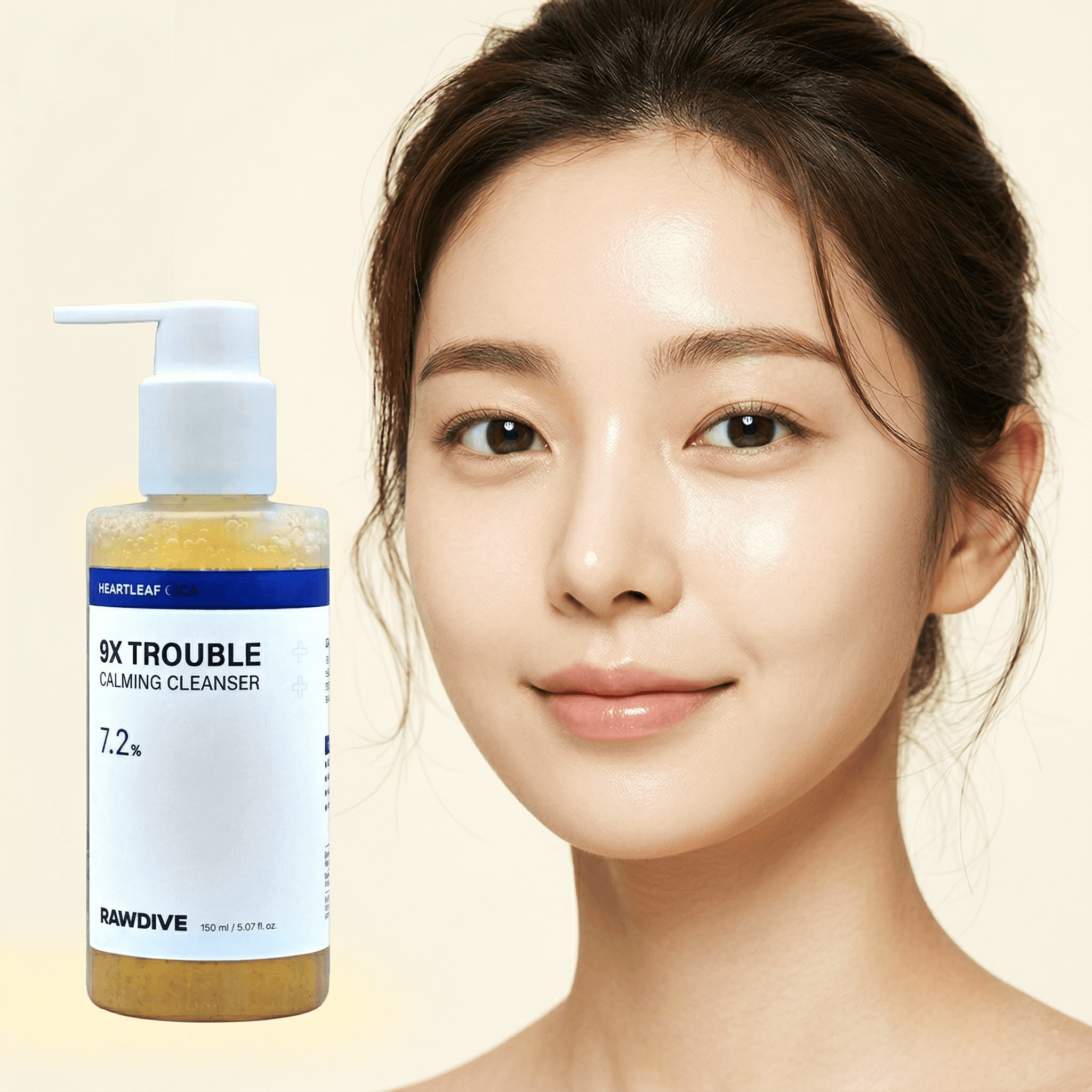 로다이브 어성초 9X 균제거트러블 제로 앰플 젤 클렌징150ml 클렌저 마스크팩포함