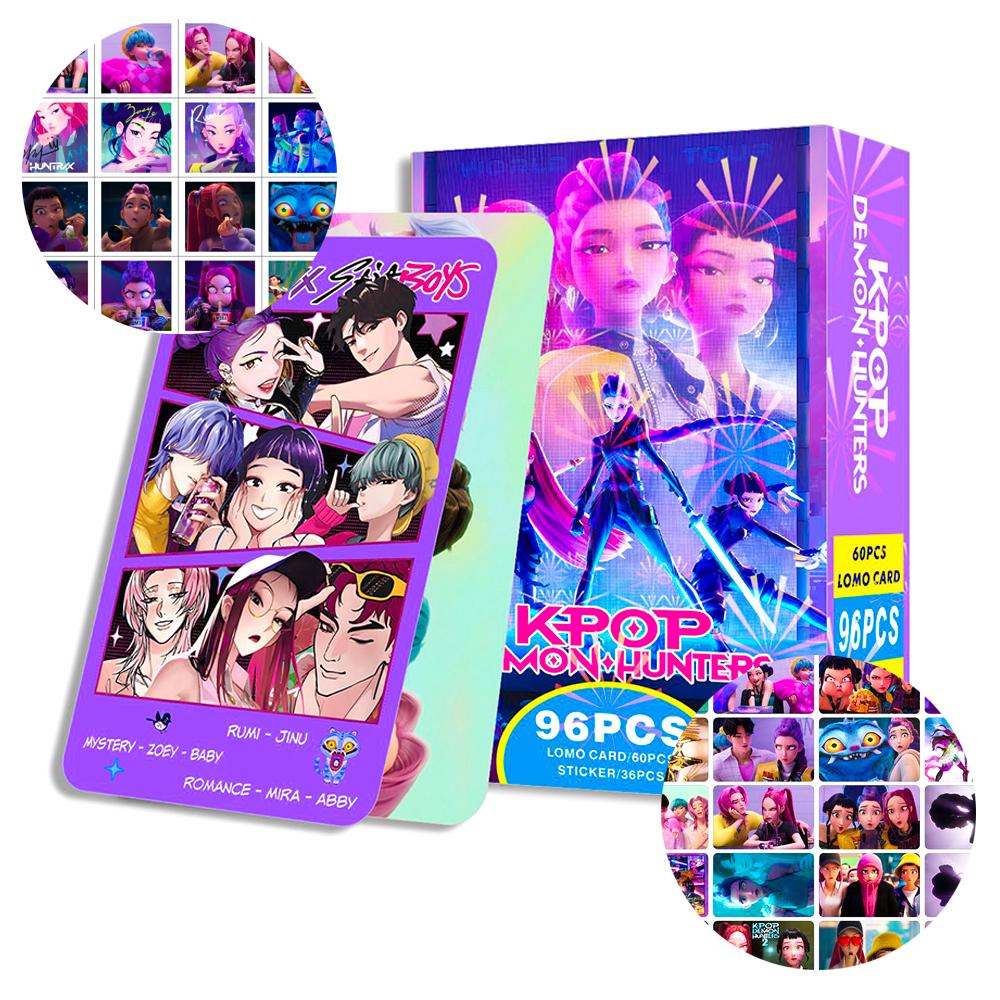 K-POP 데몬 헌터스 카드 포토 케데헌 굿즈 G세트(포카+스티커), 96장