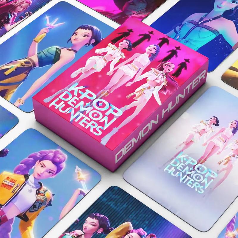 K-POP K-POP 데몬 헌터스 헌트릭스 고급 포토카드 55매 케데헌 굿즈 포카