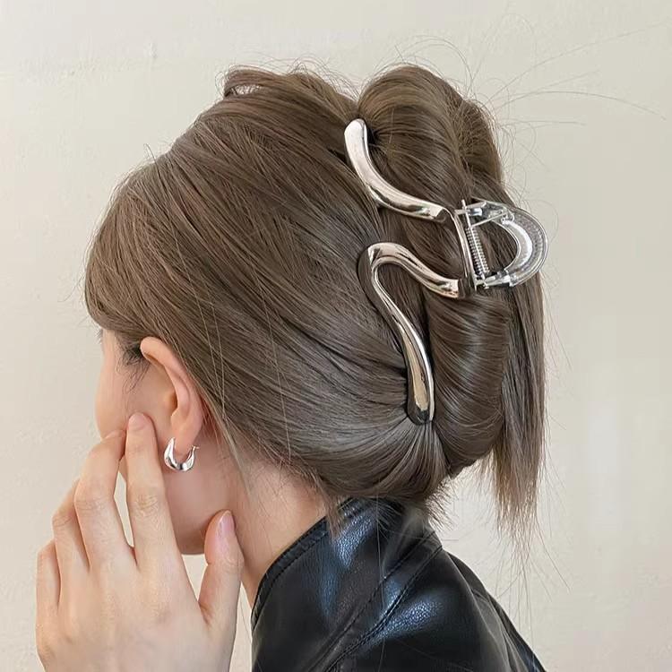メタルクリップピン 大 jumbo メタルカーブ ロングヘア ヘアアレンジピン
