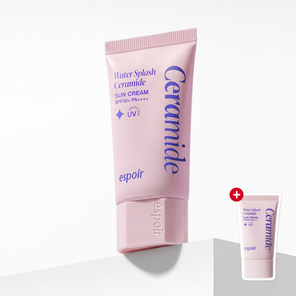 espoir ウォータースプラッシュ サンクリーム セラミド SPF50+ PA++++ 50ml, 1個