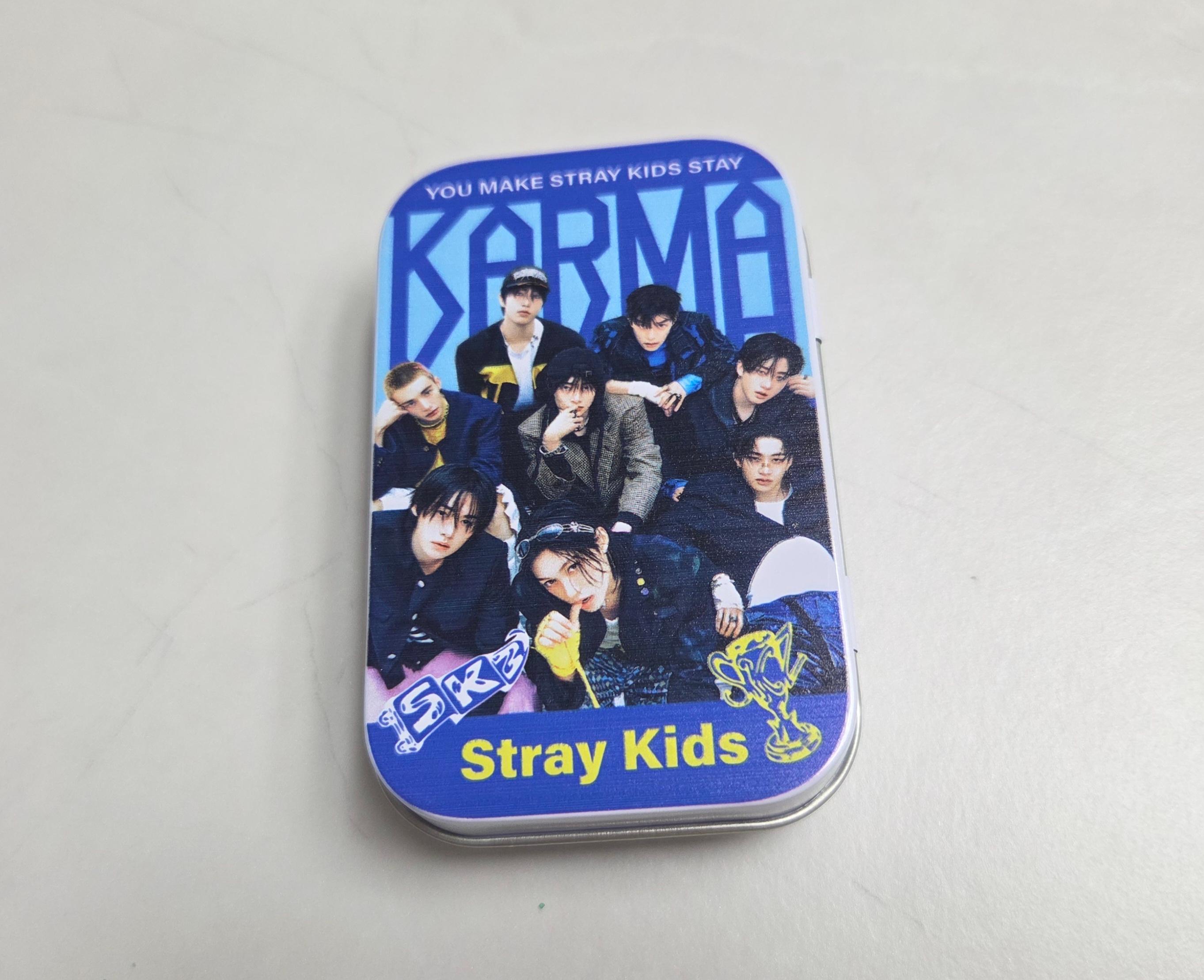 (STRAYKIDS) 스트레이키즈 굿즈 틴케이스 포토 카드 패키지 스키즈 굿즈