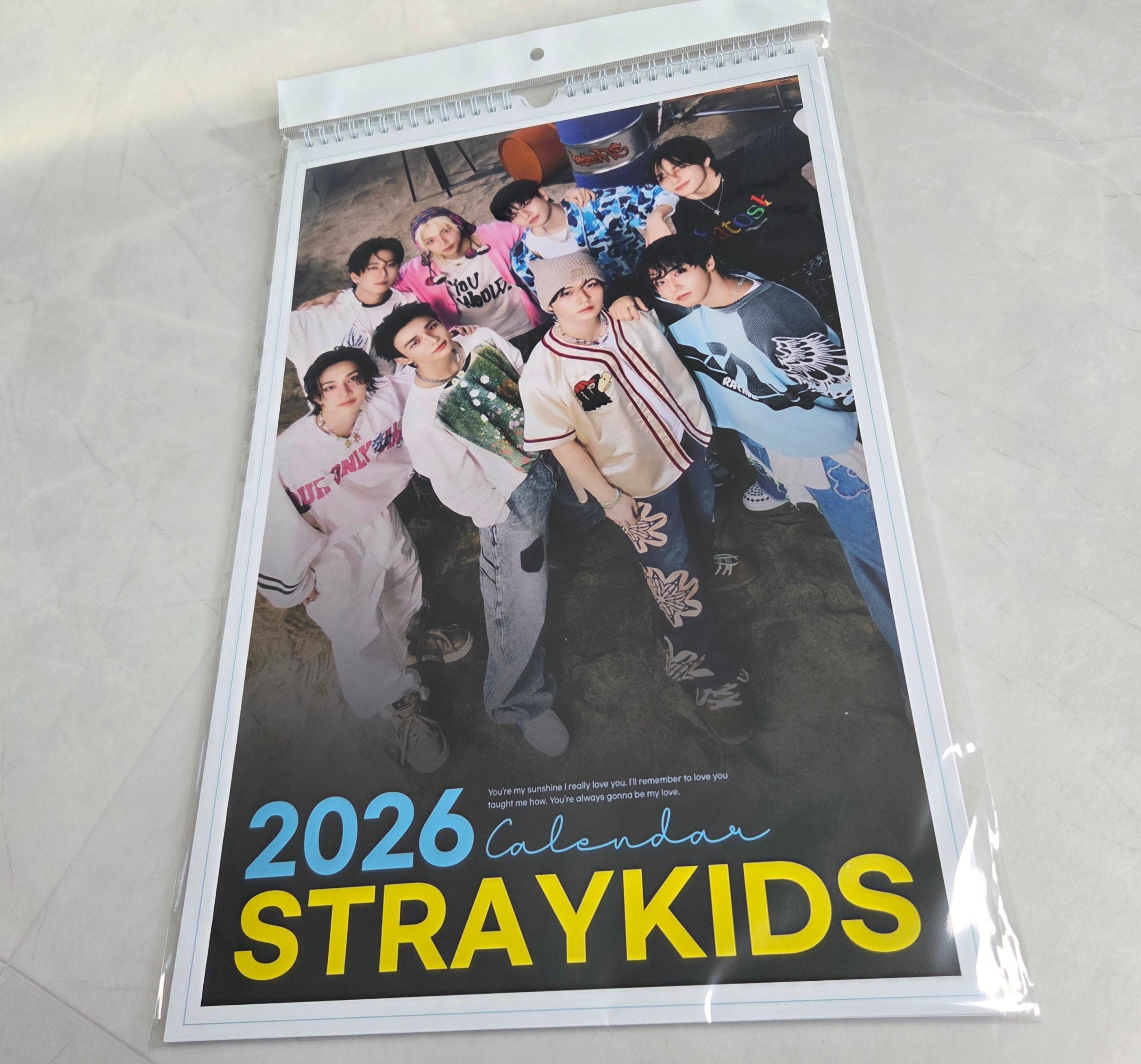 StrayKids STRAYKIDS グッズ 2026年 壁掛けカレンダー