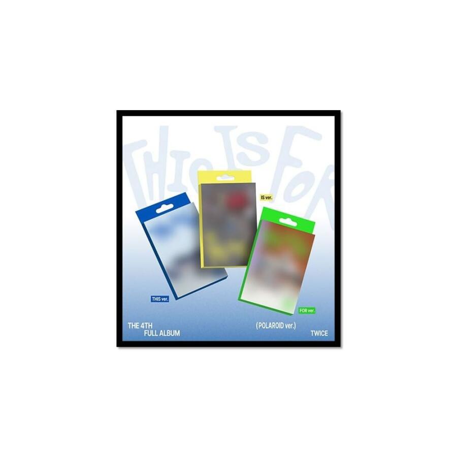 TWICE THIS는 [폴라로이드 버전] 4집 정규 앨범 (3 Ver Set) 것입니다