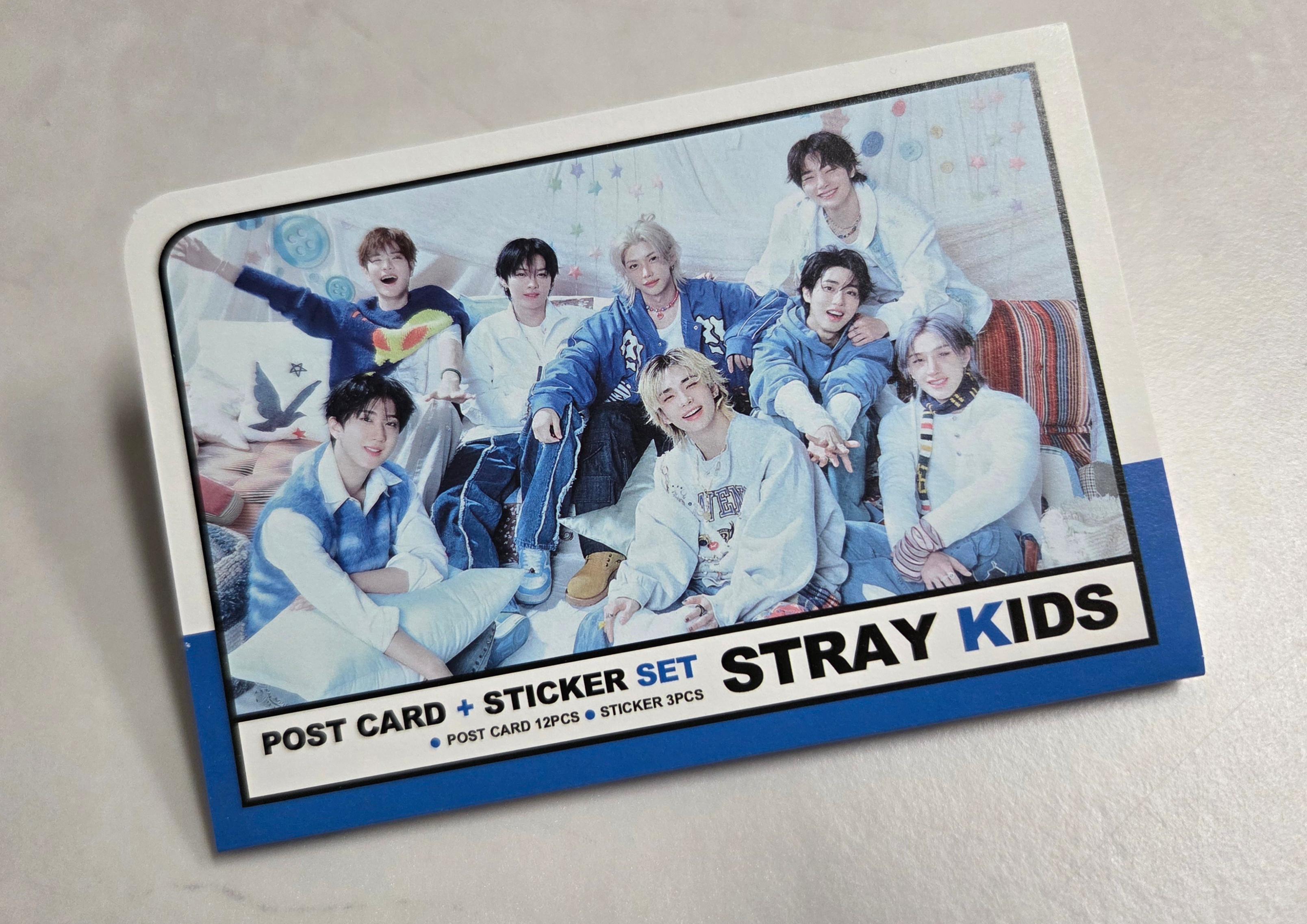 Stray Kids STRAYKIDS グッズ ポストカード12枚 ステッカー3枚セット ポストカードセット グッズ