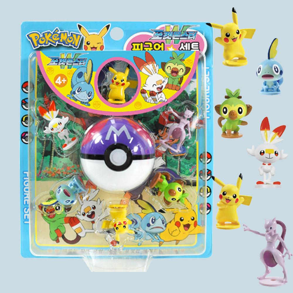 伝説のポケモン モンコレ ピカチュウ ミュウツー ホゲータ フィギュアセット モンスターボール トイ