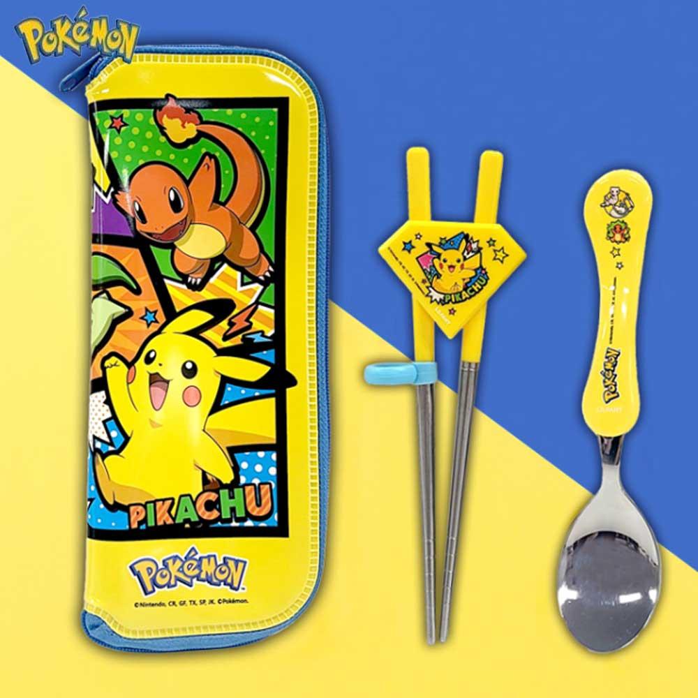 ポケモン スプーン＆フォークセット ピカチュウ 子供園 スプーン＆フォークセット 幼稚園 矯正箸 ケース