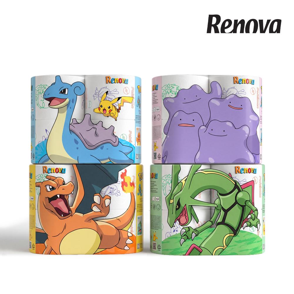 レノバ ポケモン エディション トイレットペーパー 4ロール 4パック セット