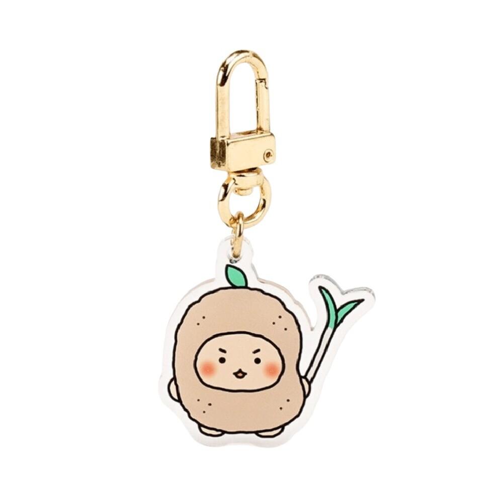 망그러진곰 ポテト ポンゴ アクリルミニキャラクターキーホルダー グッズ 3.5x3.2cm