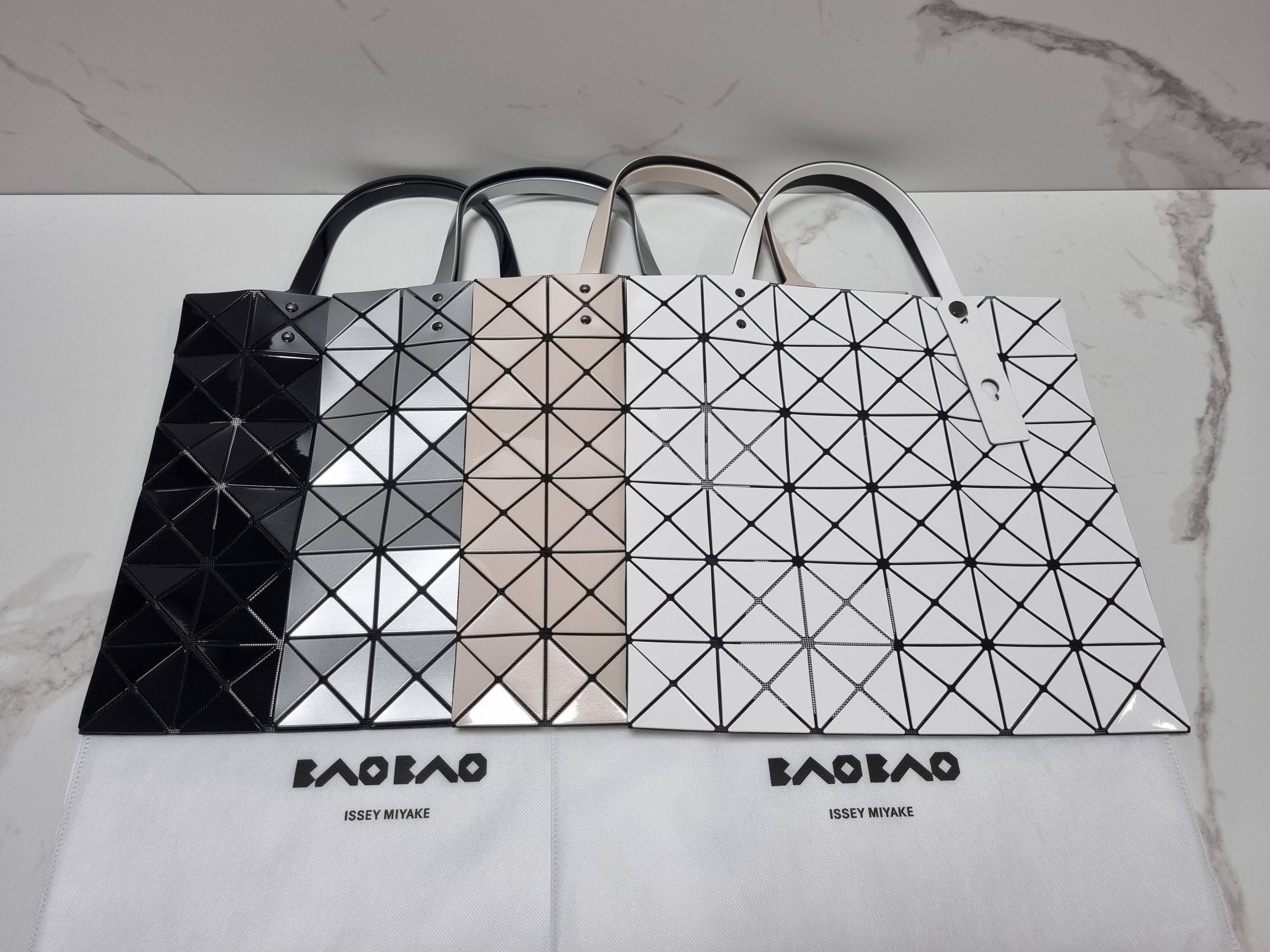 (国内百貨店)BAOBAO LUCENT トートバッグ ベージュ シルバー ブラック ホワイト グレー