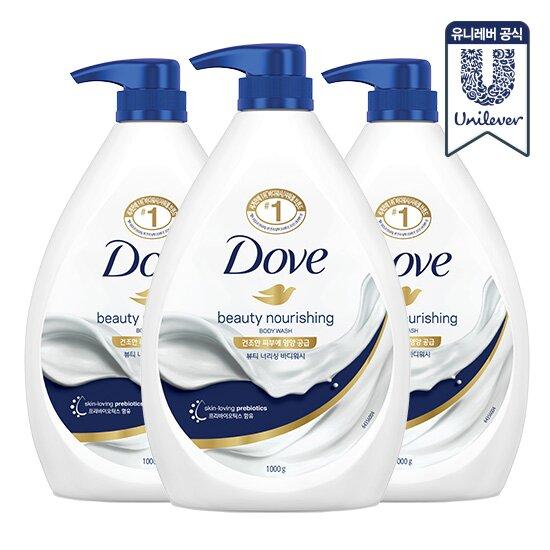 [送料無料] Dove ボディウォッシュ 1L x 3個 (香り選択)