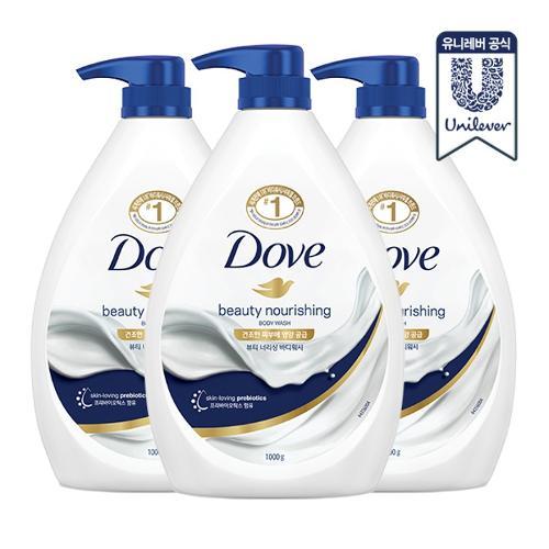 [送料無料] Dove ボディウォッシュ 1L 3個