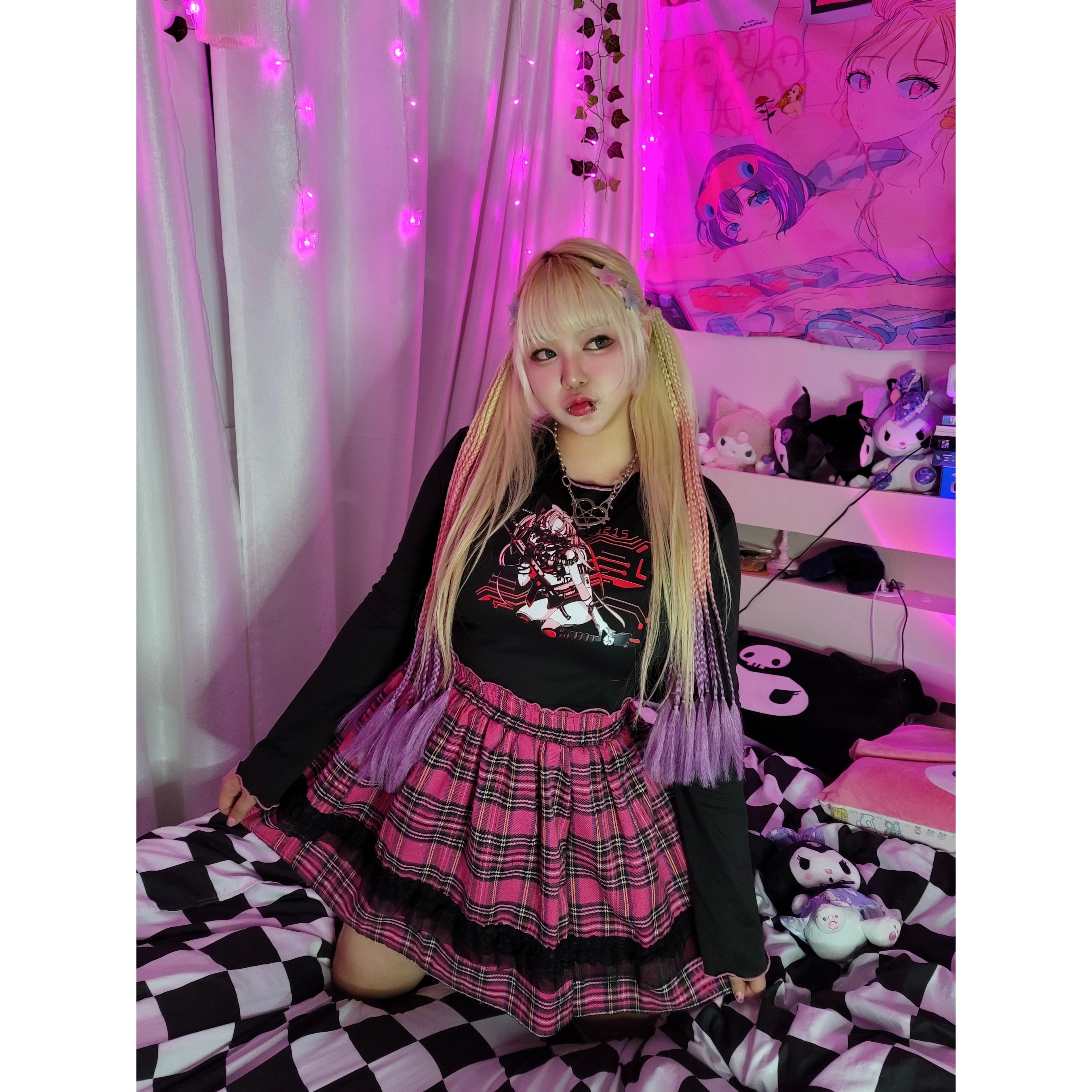 BLACKPINK サイバーガール フリル長袖Tシャツ