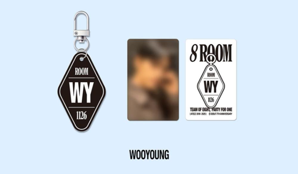 ATEEZ (에이티즈) 8ROOM KEYRING 키링 WOOYOUNG