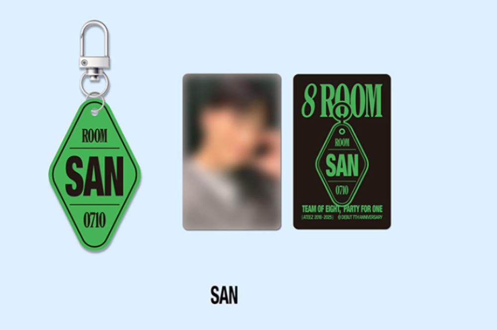 ATEEZ (에이티즈) 8ROOM KEYRING 키링 SAN