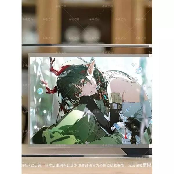 アークナイツ エンドフィールド チャンバンイ イラスト クリススタルフレーム 写真立て 飾り ギフト 001: 7インチ クリススタル写真フレーム + 写真
