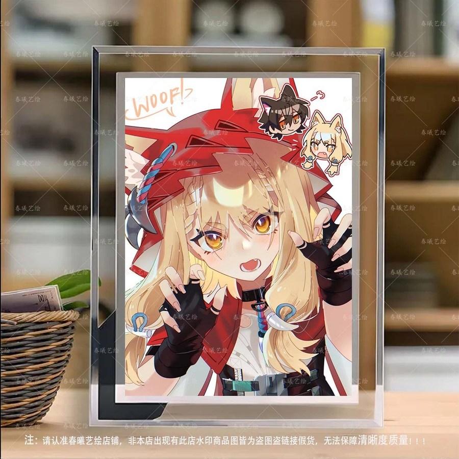 アークナイツ エンドフィールド ロシ イラスト クリススタルフレーム 写真立て 飾り ギフト 010 7インチ クリススタル写真立て + 写真