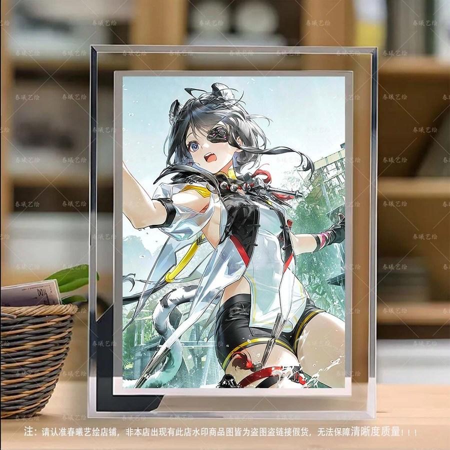 アークナイツ エンドフィールド Tang 탕 일러스트クリスタルフレーム写真立て 装飾ギフト 002 5インチクリスタルフォトフレーム + 写真