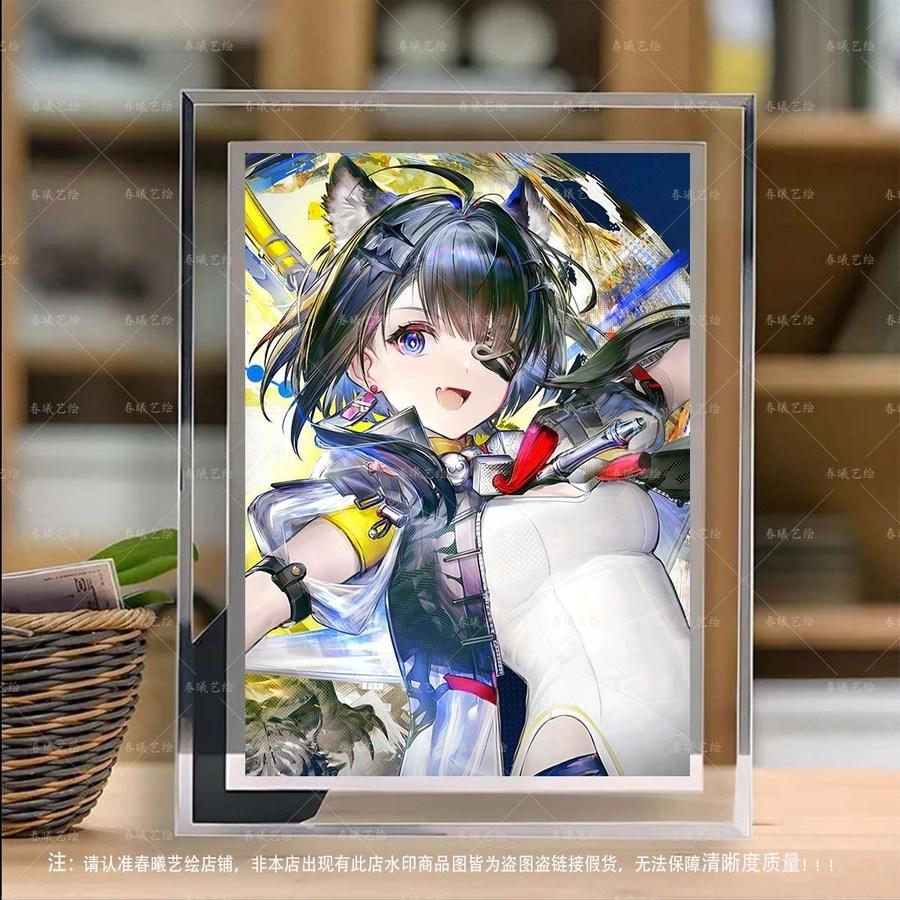 アークナイツ エンドフィールド Tang 탕 일러스트クリスタルフレーム写真立て 装飾ギフト 006 5インチクリスタルフォトフレーム + 写真