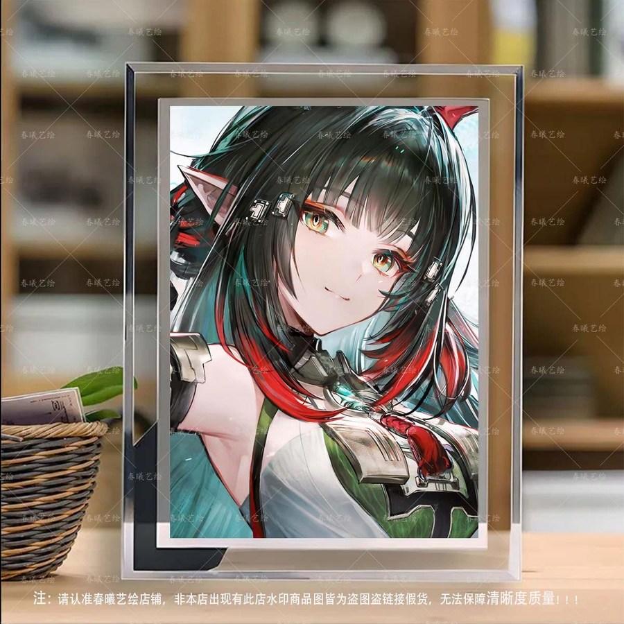 アークナイツ エンドフィールド 장방이 イラスト クリスタルフレーム 写真立て 装飾 プレゼント 005 5インチ クリスタルフォトフレーム + 写真