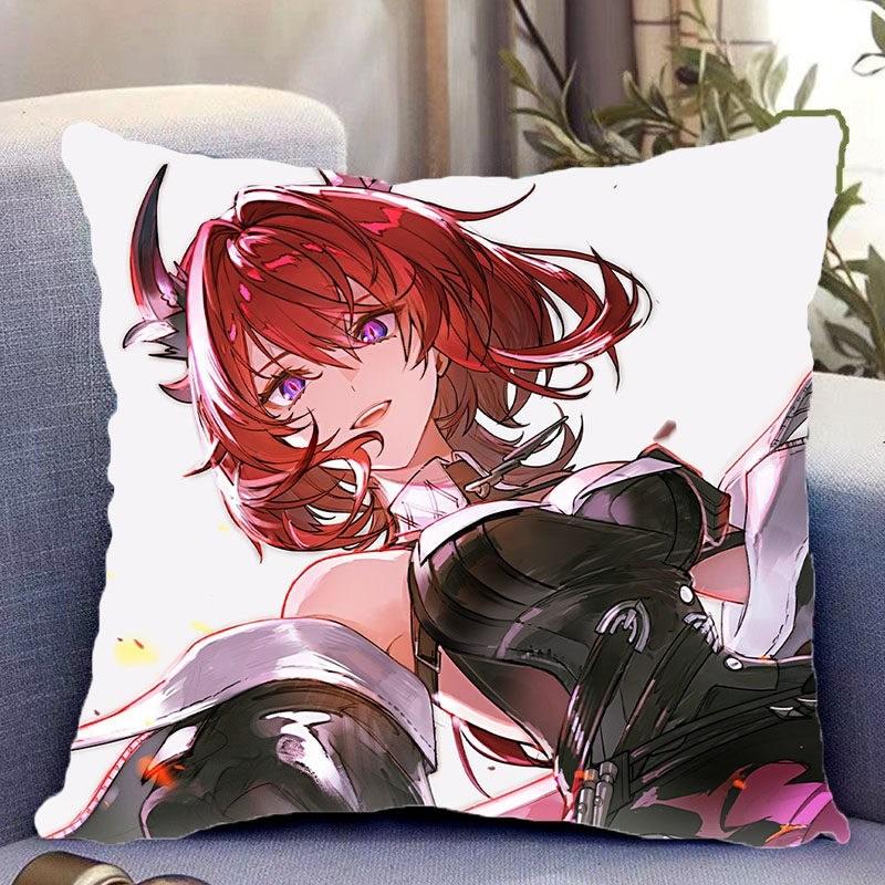 명일방주 엔드필드 레바테인 スエード調カバー クッションピローセット 4 40x40cm