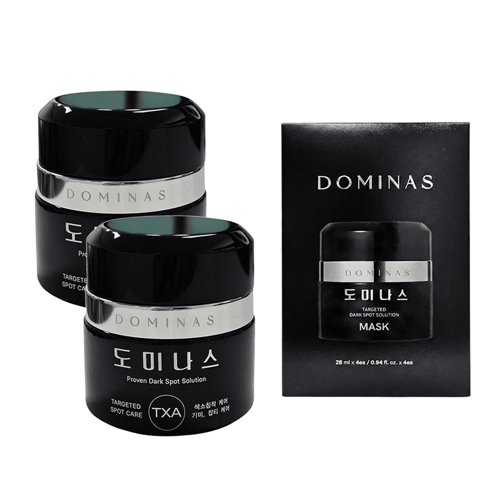 도미나스 기미크림 6세대 50g 2개 + 도미나 크림 마스크팩 1박스(28ml 4매)