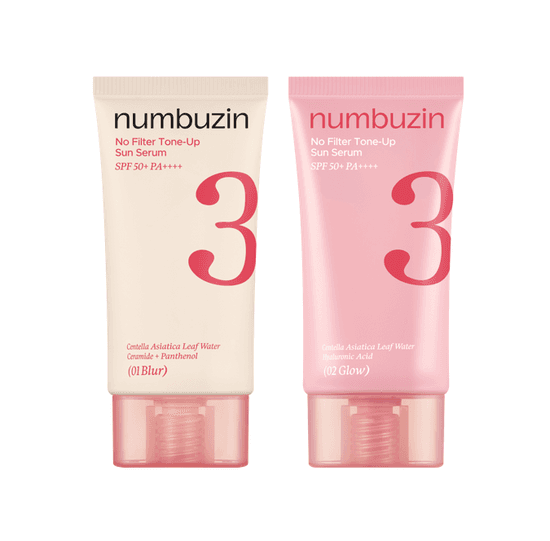 [ファンデフリー] Numbers In 3番 陶器肌 トーンアップ ベージュ サンクリーム 02 グロウ企画 (+クレンジングオイル 20ml)