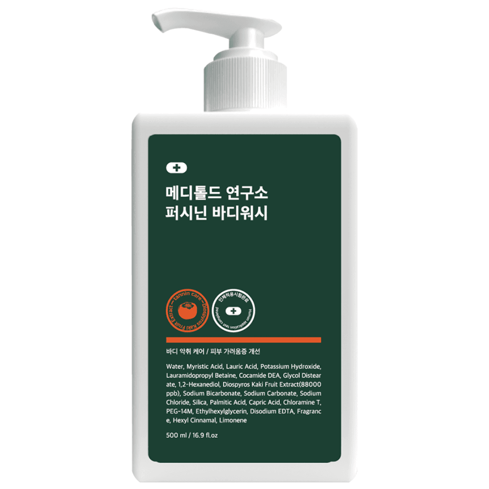 메디톨드 연구소 퍼시닌바디워시 단감바디워시 탄닌 함유 피지 각질 72%세정 노네랄 노인냄새 바디워시  1개  500ml