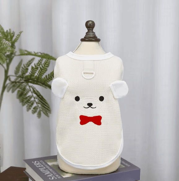 뉴데이즈 곰돌이 와플 데일리 반팔 강아지옷