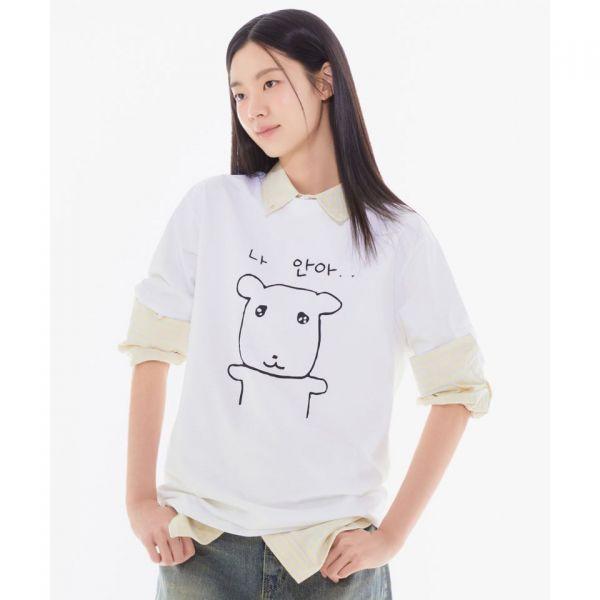 SPAO 가나디 반팔 티셔츠(WHITE)_SPRLG25U09