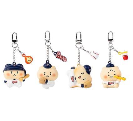 두산 베어스 x 망그러진곰 랜덤 피규어 키링 (4종 풀세트)