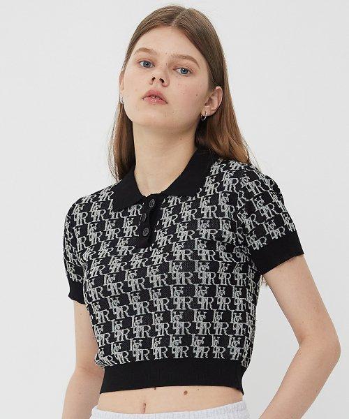 [ラブイズトゥルー] GV COLLAR KNIT(BLACK) 4442699