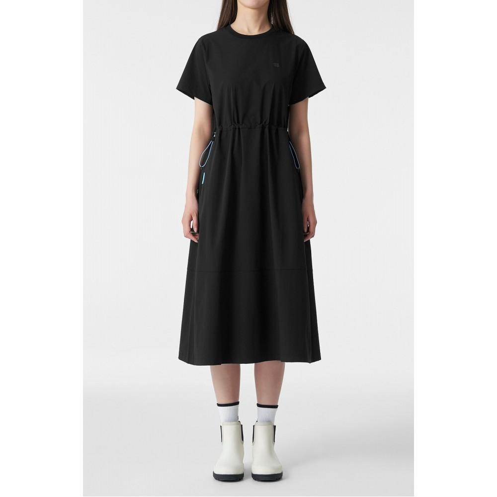 [KOLON SPORT] レディース デイパック ラウンドネック 半袖ワンピース TVTCM26652BLK