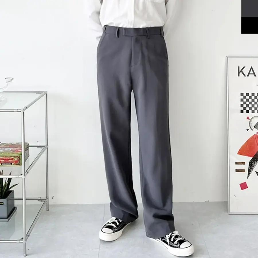 フォーマル/カジュアル ファッション 外出用 ウエスト隠しゴム シワになりにくいパンツ デイリー メンズ スタイリッシュ デートスタイル