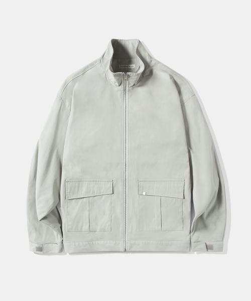 [DIAMOND LAYLA] Field Zip-up Jacket J20 Khaki Gray 476