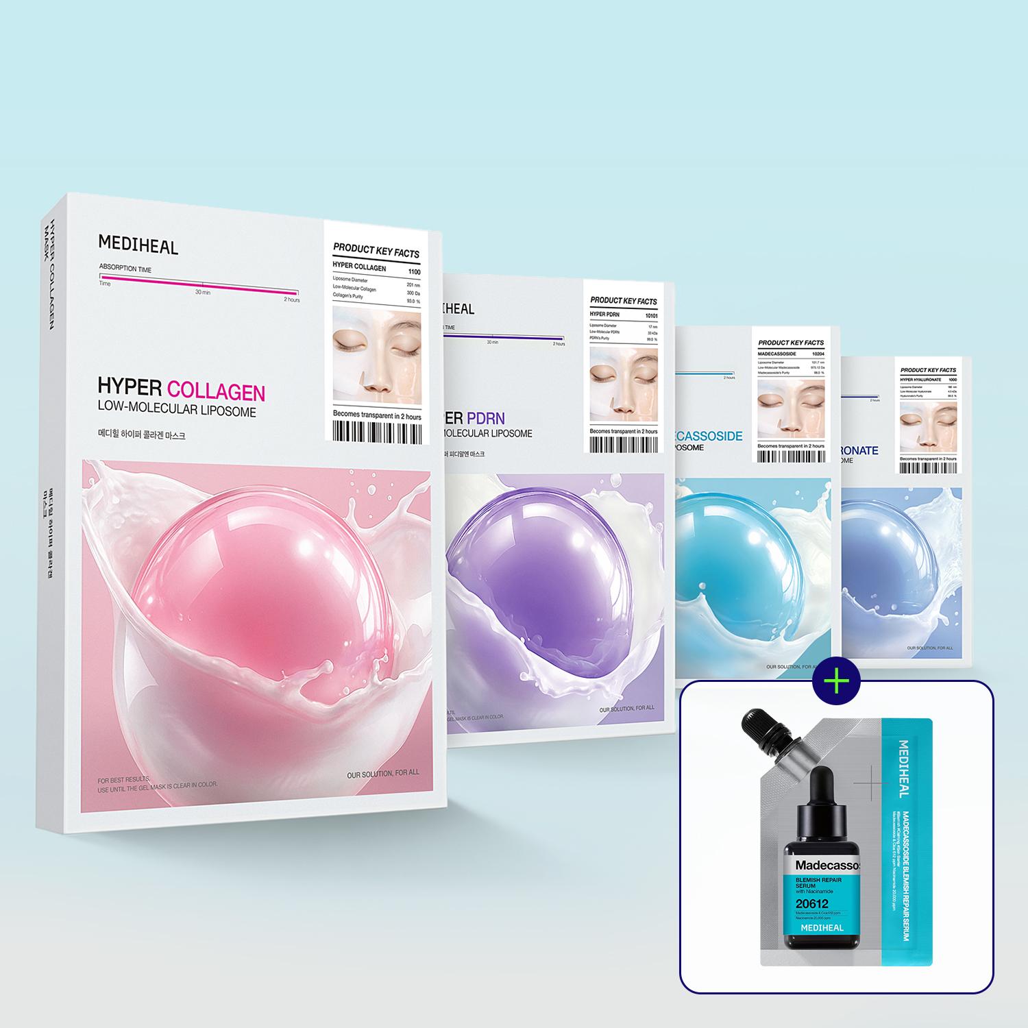 MEDIHEAL ハイパー ゲル マスク 4種セット, 1枚, 16個
