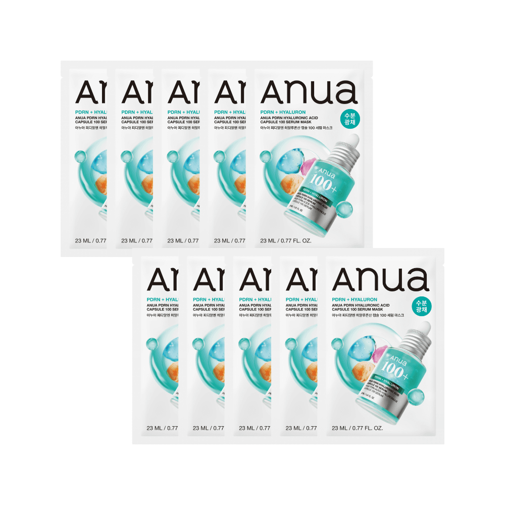 Anua PDRN PDRN ヒアルロン酸 カプセル 100 セラム マスク 23ml 10枚, 1個