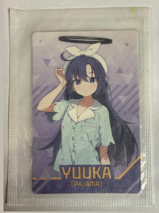 블루 아카이브 GS25 콜라보 웨하스 포토 카드 하야세 유우카 (파자마)