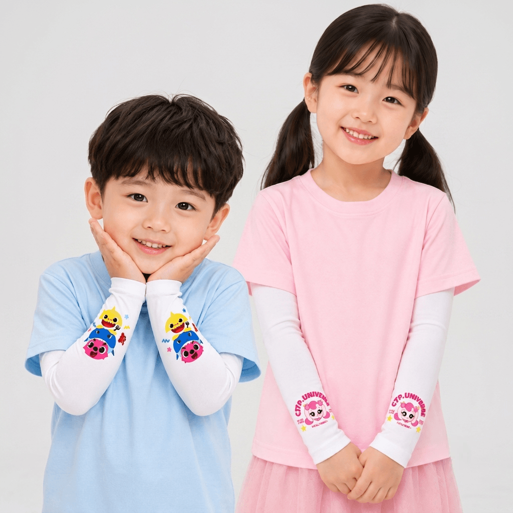 ティニッピング 子供用 クールアームカバー 女の子 子供 ベビー アームカバー 夏 UVカット