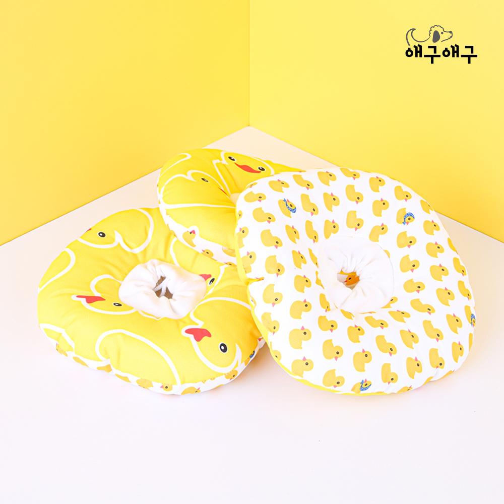 애구애구 (Aegu Aegu) 犬用ネッククッション ネックカラー 防水タイプ アヒル XS
